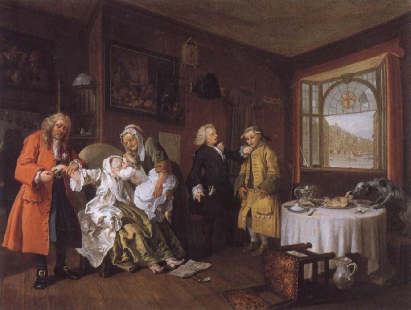 William Hogarth Marriage a la mode VI The Lady-s Death